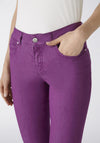 Oui Baxtor Slim Fit Cropped Jeggings, Sparkling Grape