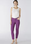 Oui Baxtor Slim Fit Cropped Jeggings, Sparkling Grape