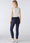Oui Baxtor Cropped Jeggings, Navy