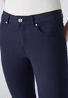 Oui Baxtor Cropped Jeggings, Navy