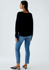 Oui Freyja V Neck Jumper, Black
