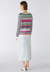 Oui Jacquard Knit Jumper, Multi-Coloured