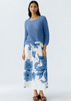 Oui Rib Knit Jumper, Blue