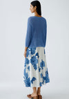 Oui Rib Knit Jumper, Blue