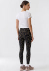 Oui Leopard Print 7/8 Length Leggings, Brown