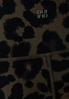 Oui Leopard Print 7/8 Length Leggings, Brown