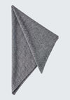Oui Wool Blend Triangle Scarf, Grey