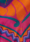 Oui Printed Tassel Trim Scarf, Pink