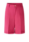 Oui Bermuda Pure Linen Shorts, Pink