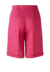 Oui Bermuda Pure Linen Shorts, Pink
