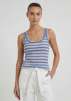 Oui Striped Tank Top, Blue Multi