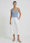 Oui Striped Tank Top, Blue Multi