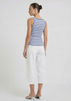 Oui Striped Tank Top, Blue Multi