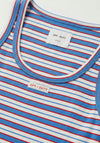 Oui Striped Tank Top, Blue Multi