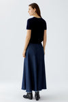OUI Rhinestone Round Neck T-Shirt, Navy