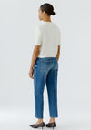 Oui Neck-Tie Detail Pullover, Cream