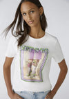 Oui Lets Go Graphic Print T-Shirt, White