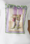 Oui Lets Go Graphic Print T-Shirt, White