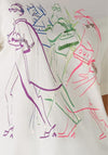 Oui Embellished Graphic Print T-Shirt, Off White