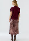 Oui Wool Blend Shoe Sleeve Sweater, Wine