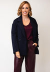 Oui Scuba Jersey Blazer, Dark Navy