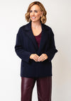 Oui Scuba Jersey Blazer, Dark Navy