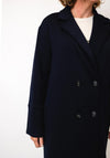 Oui Scuba Jersey Long line Blazer, Navy
