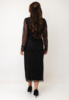 Oui Leopard Print Midi Dress, Black Multi