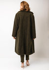 Oui Teddy Bear Long Coat, Green