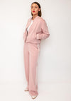Oui Cropped Scuba Blouson Jacket, Pink