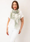 Oui Lightweight Palm Tree Scarf, Green