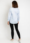 Oui Classic Long Shirt, Light Blue