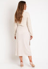 Oui Turtleneck Knitted Sweater, Light Beige