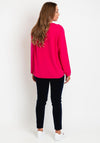 OUI Patch Pocket Wool Blend Sweater, Pink