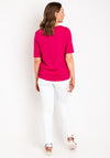 Oui Gemstone Graphic Print T-Shirt, Pink