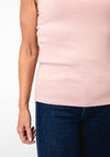 Oui Ribbed Tank Top, Pink