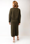 Oui Knit Aline Midi Skirt, Green