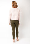 Oui Sirah Cable Knit Crop Jumper, Pink