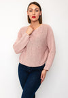 Oui Knitted Pullover, Pink