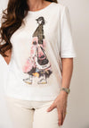 Oui Silhouette Graphic T-shirt, White