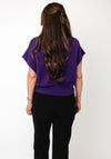 Oui Knitted Sleeveless Vest, Purple