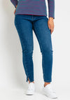 OUI Cropped Skinny Fit Jean, Mid-Wash Denim