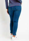 OUI Cropped Skinny Fit Jean, Mid-Wash Denim