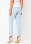 Oui Baxtor Cropped Jeggings, Light Blue