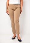 Oui Baxtor Cropped Jeggings, Beige