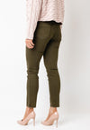 Oui Baxtor Cropped Jeggings, Khaki Green