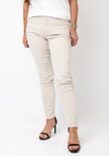 OUI Baxter Slim Cropped Jeans, Beige