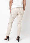 OUI Baxter Slim Cropped Jeans, Beige