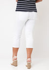 Oui Cropped Straight Leg Jeans, White