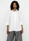 Ozai N Kú Relaxed Shirt Dress, White